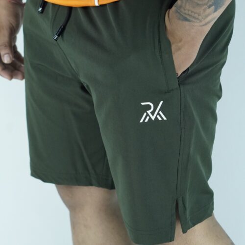 Running shorts Olive green color