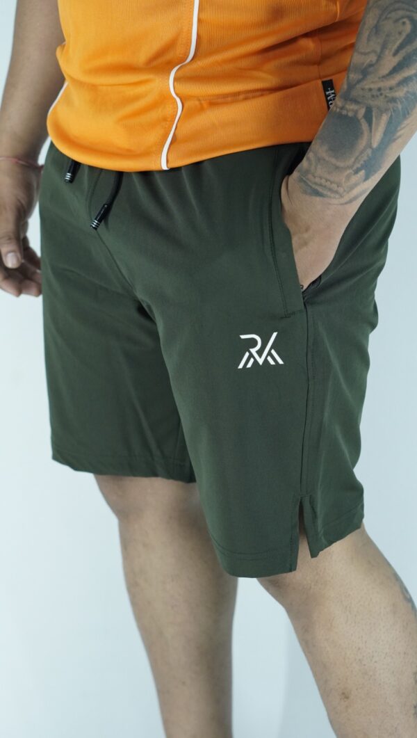 Running shorts Olive green color