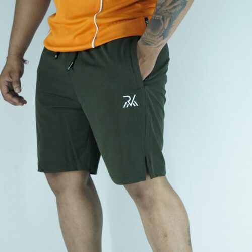Running shorts Olive green color