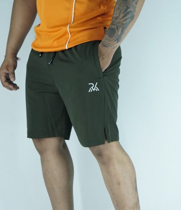 Running shorts Olive green color