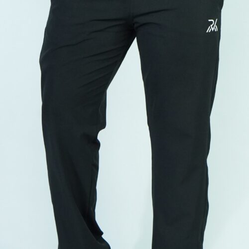 Straight Fit Lower Zip Black