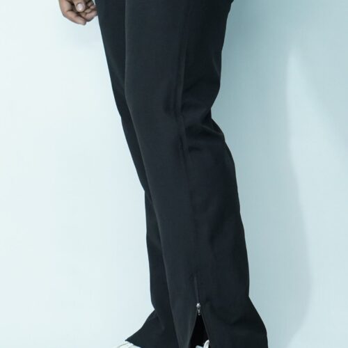 Straight Fit Lower Zip Black