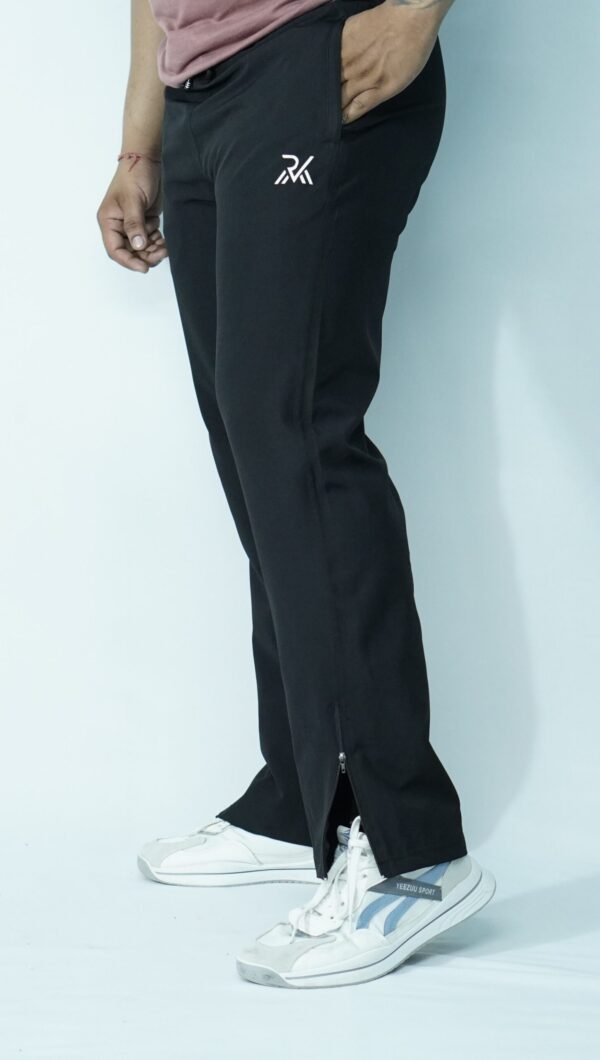 Straight Fit Lower Zip Black