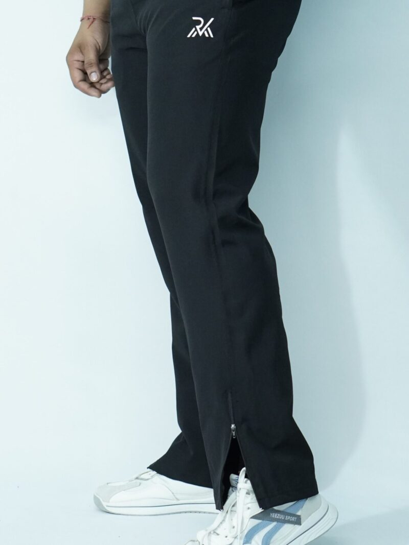 Straight Fit Lower Zip Black